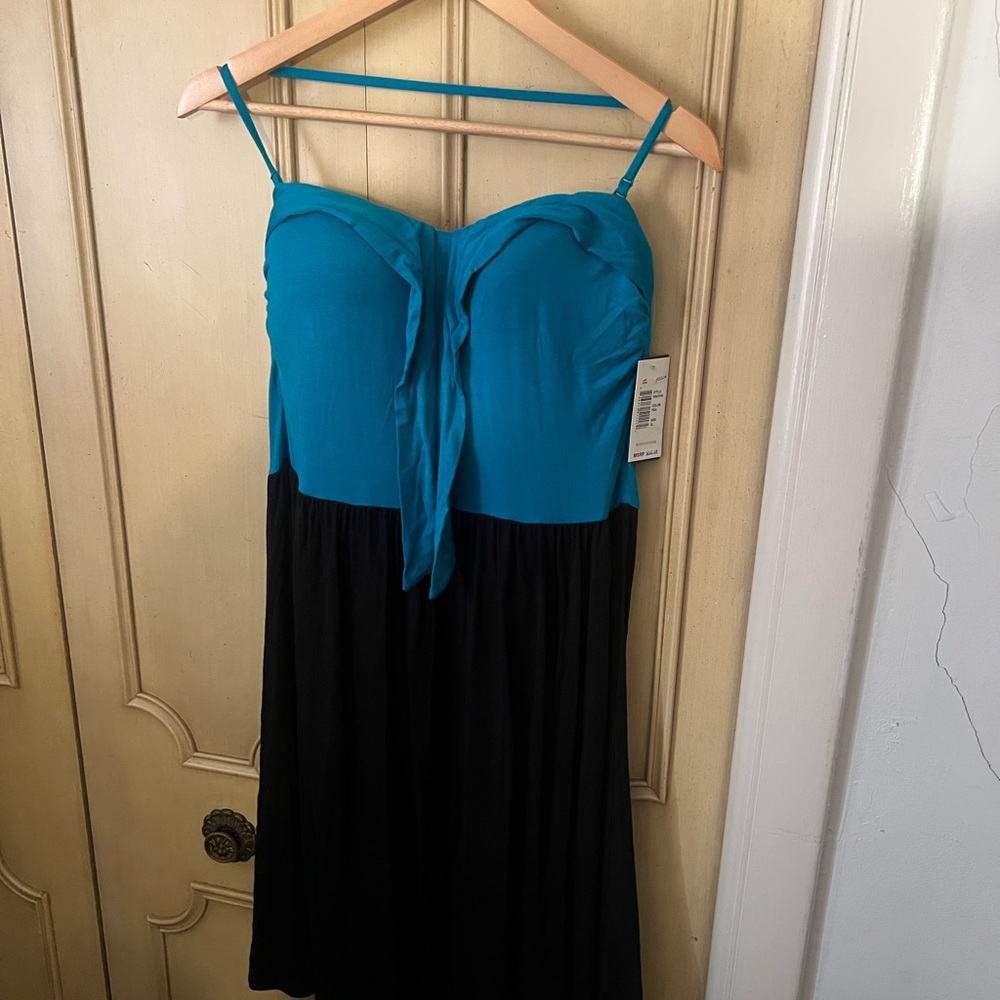 Kenneth Cole Reaction Elegant Blue and Black Women's Dress